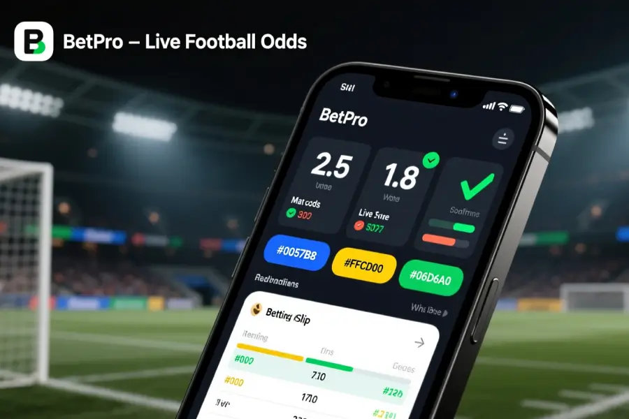 Betting Markets Interface - Mobile Betting App with Odds and Match Predictions
