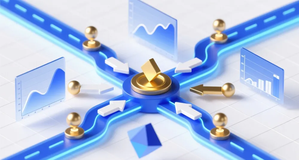 Strategic market selection and decision-making process visualization